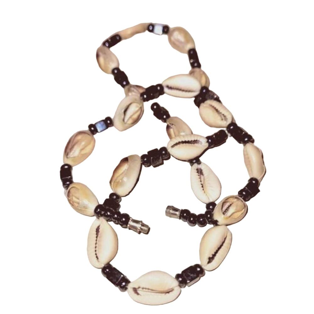 Hematite & Cowry Shell Necklace